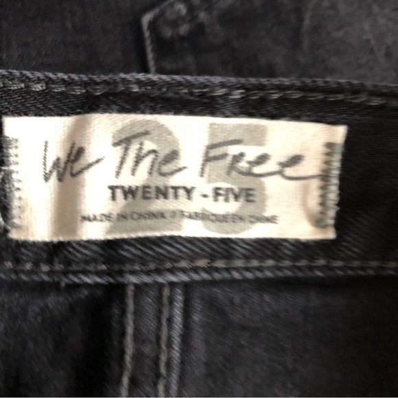 Free People Womens Taliesin Black Cut Off Shorts Size 25 - Picture 10 of 12